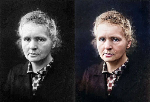 Marie Curie Colorized