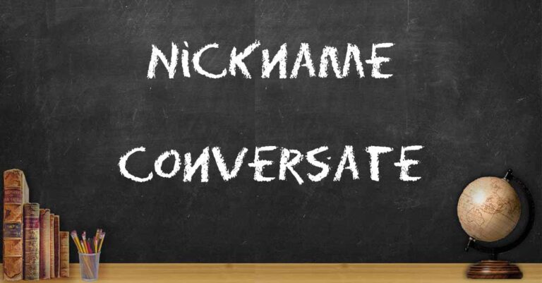 Nickname Conversate