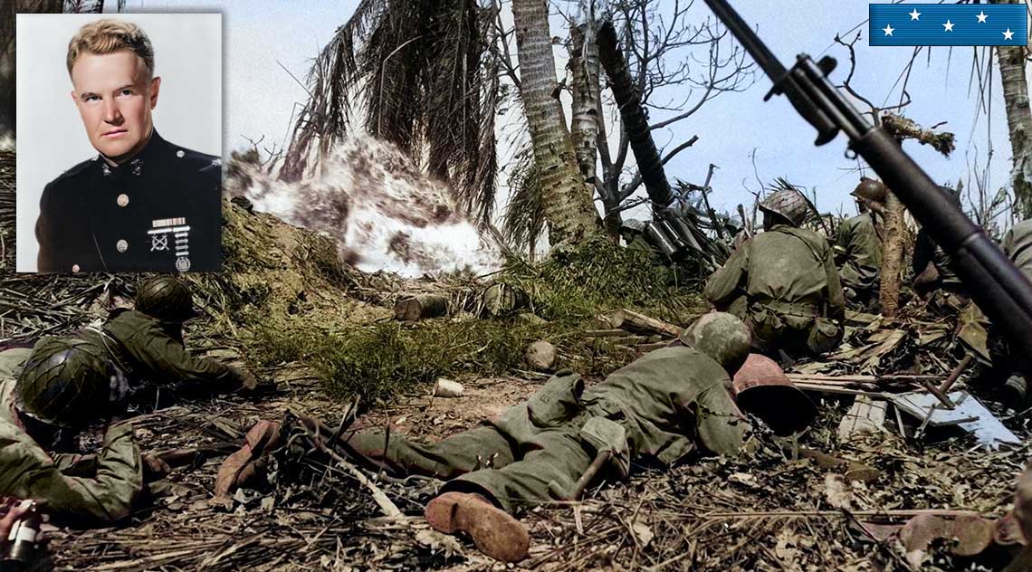 Kwajalein Battle - Aquilla James Dyess