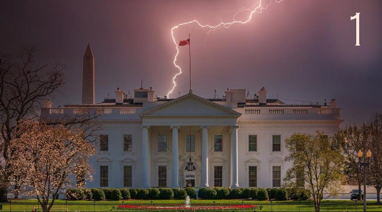 White House Lightening Strike No Labels 1