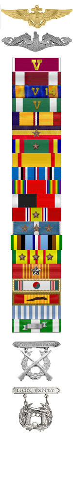 Colonel Richard Ellington Hawes, Jr. Ribbons