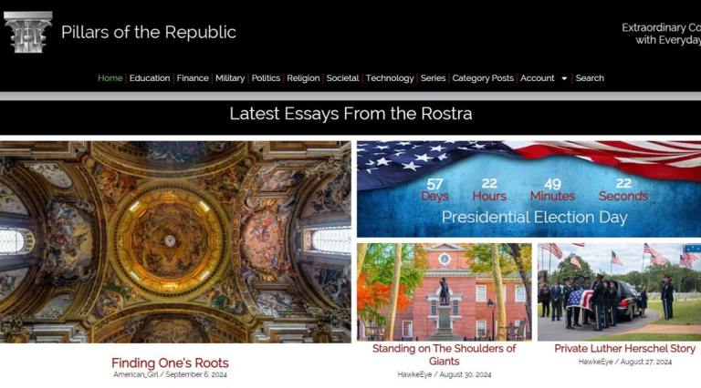 Pillars of the Republic Homepage