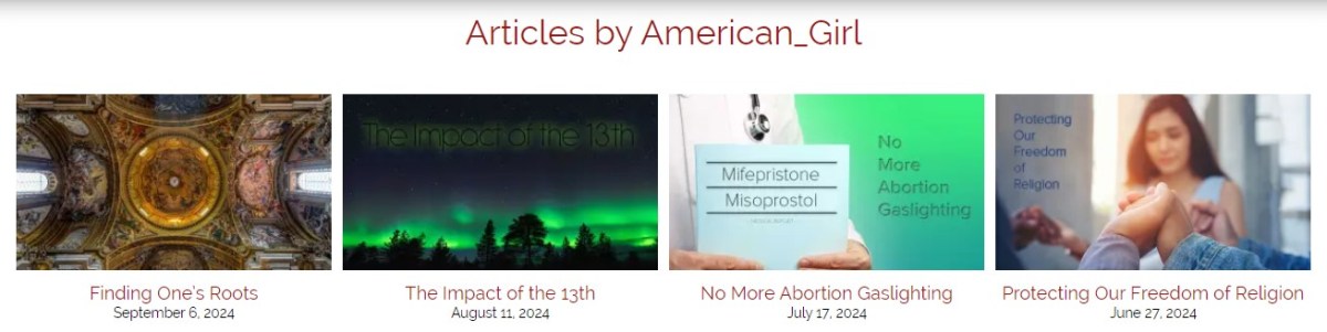 Writer's Articles Page