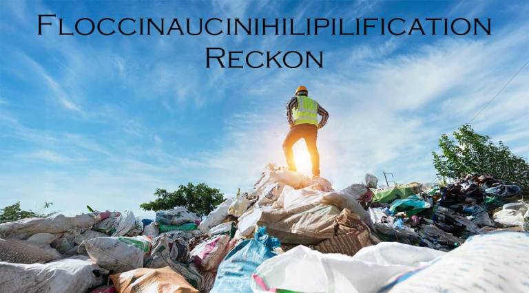 Two Words: Floccinaucinihilipilification & Reckon
