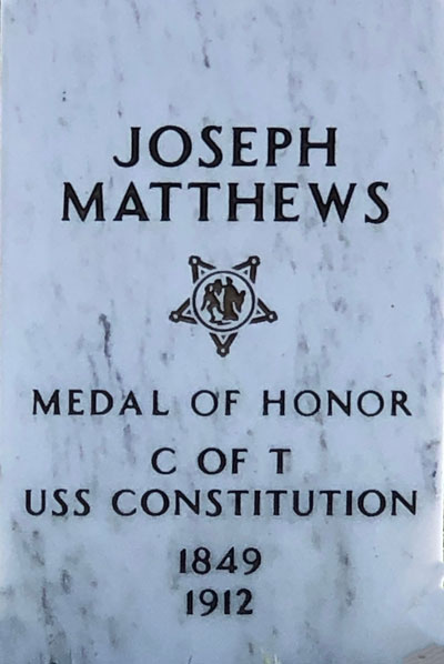 Seaman Joseph Matthews Grave Marker